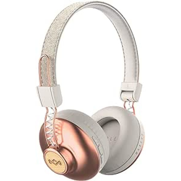 House of Marley Positive Vibration 2 BT wireless Bluetooth On-Ear headphones, noise isolation, sustainable materials, recyclable packaging, supports one tree global reforestation