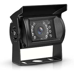 COCAR DC 12V - 24V Car Vehicle Rear View Backup Reversing CCD HD Camera for Truck Lorry Pickup Bus Vehicle Caravans Camper Van - Heavy Duty, Waterproof, Night Vision