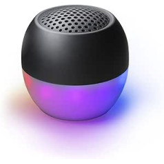 Boompods Soundflare Sustainable Portable Mini Bluetooth Speaker, Made of Ocean Bonded Plastics, Outdoor Speaker Small, IPX6 Waterproof, 5 Hours Playtime, Micro, Black
