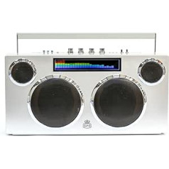 GPO Manhattan Bluetooth Speaker - Stereo Boombox, 100 W