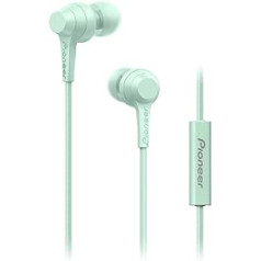 Pioneer C1 In-Ear Kopfhörer (kabelgebunden) mit inline Fernbedienung, Freisprechfunktion, verwindungsfreies Kabel, kompakte Ohrhörer, hervorragende Klangqualität, Industrie Design, Mint