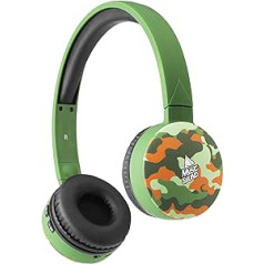 Music Sound | Fantasy Bluetooth Headphones | Supra-auricular Bluetooth Headphones - Extendable Headband - Controls on the Pads - Autonomy 20 Hours - Charging 2 Hours - 10 Mt. - Fantasy Camouflage