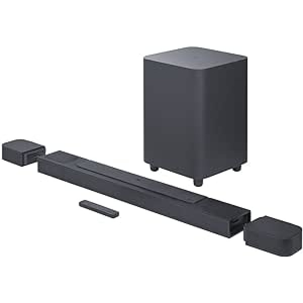 JBL Bar 800 - 5.1.2 Channel Soundbar for Home Cinema Sound System - With Removable Surround Speakers and Dolby Atmos Surround Sound - Black
