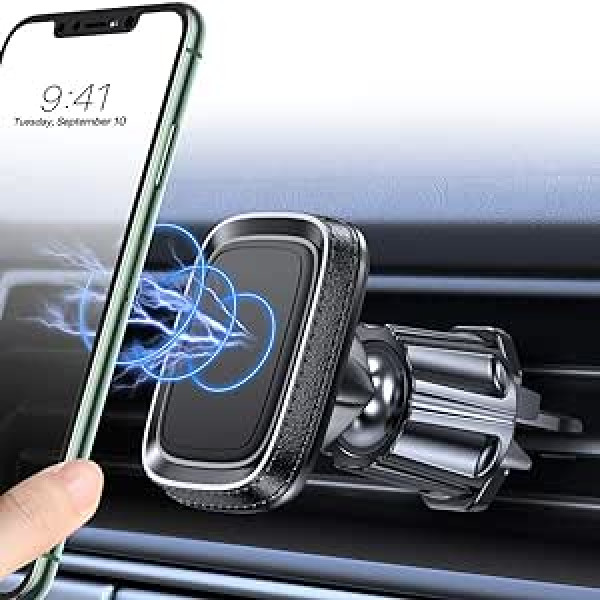 Miracase Mobile Phone Holder for Car with 6 Strong Magnets, Universal Car Smartphone Holder, Ventilation for iPhone SE/11/11 Pro/XS/XR, Samsung Galaxy, iPad, Huawei, etc.