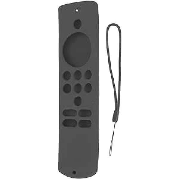 plplaaoo Remote Control Silicone Protective Case Soft Non-Slip Silicone Protective Cover with Strap Shockproof for Fire TV Stick Lite Remote Control (Grey)