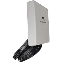 LowcostMobile PAN5G-MIMO-2021 700/800/900/1800/2100/2600/3500 MHz 2 x 5 m Black Antenna 4G 5G SMA Cable ALSR200 for Huawei B715, B818, 5G CPE Pro, ASUS, TP Link, Netgear
