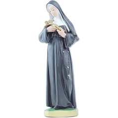 Religious Statue Santa Rita of Cascia Resin Height 30 cm Hand Painted