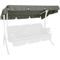 Angerer Sun Canopy for 3-Seater Swinging Hammock 210 x 145 cm Dark Grey