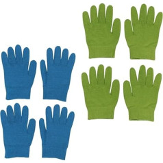 Minkissy 4 Paare Feuchtigkeitsspendende Handschuhe Schlafhandschuhe Nützliche Gel-handschuhe Handschuhe Zum Abschminken Fäustlinge Kinder Ekzem Fräulein Kieselgel Hautpflege Pflegeset