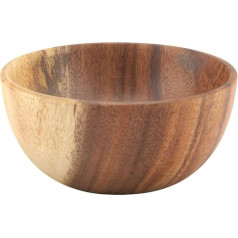 DEWIN Wooden Bowl, Wooden Bowl Solid Acacia Wooden Salad Bowl Kitchen Utensils Large Fruit Bowl Wood for Salad Soup Rice (Size : 16 * 7 cm)