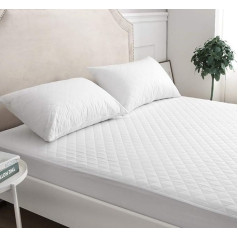 Quilted Mattress Protector 30cm Extra Deep Hypoallergenic Durable King Size 153x200cm