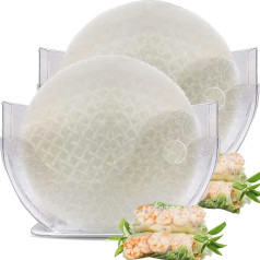 Paper Bowls Rice Holder Rice Paper Wrappers for Spring Rolls Wrapper Rice Paper Water Bowl Spring Roll Water Bowl Use for Egg Rolls Wrappers Rice Container Wonton Wrapper Rice Winder