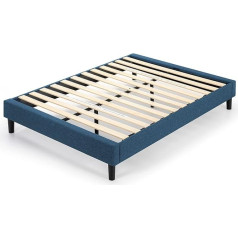 ‎Zinus Zinus Curtis Essential Upholstered Platform Bed Frame, Navy