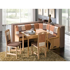 Schösswender Corner Bench Group Cologne Beech Decor 160 x 120 cm