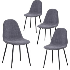 ‎Goldfan GOLDFAN Set of 4 Dining Room Chairs Velvet Green Velvet Chairs Modern Elegant Kitchen Chairs Living Room Chair with Black Chair Legs, Red