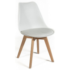 Norbe Faux Leather Chair White Large