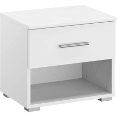 Rauch Möbel Flexx Bedside Table with Drawer in White W x H x D 47 x 43 x 42 cm