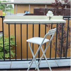 Usfjati Balkon Klappbarer Wandtisch,Klapptisch Drop Leaf Tisch,schwimmender Multifunktions-Esstisch,Kompakter Platzsparender Klappschreibtisch,für Arbeitszimmer, KüChe, WäScherei Usw ( Size : L120*W39cm , Col