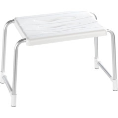 Wenko Secura Shower Stool 120 kg Load Capacity White