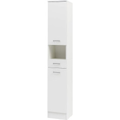 Schildmeyer Lorenz 142099 Tall Cupboard Pearl White 30.3 x 32.0 x 181.7 cm