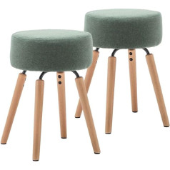 Movian Amazon Brand - Movian Presto Stool, Set of 2, Dark Green