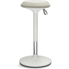 Ergotopia ® Dykó Ergonomic Office Stool - Ergonomic Stool with Swing Effect - Seat Height Adjustable 56-83 cm - 360° Rotating Ergonomic Stool with Dynamic Base