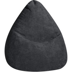 Gouchee Home SITTING POINT only by MAGMA Alfa Bean Bag Velour Black XL Approx. 220 L