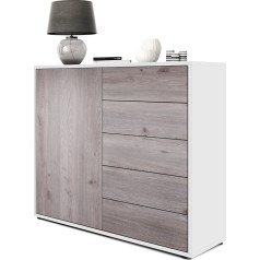 Vladon Ben V2 Chest of Drawers, White