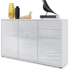 Vladon Ben V3 Chest of Drawers, White