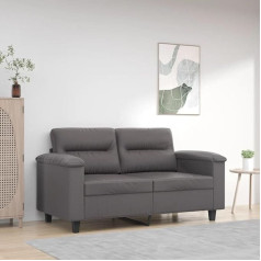 ZEYUAN 2-Sitzer-Sofa Grau 120 cm Kunstleder, Loungesofa, Sofas & Couches, Relaxsofa, Couch für Wohnzimmer, Couch Mit Schlaffunktion - 359580