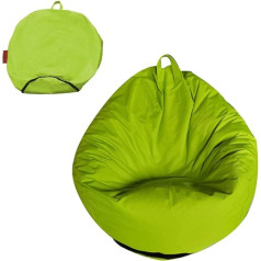 Ermital , Waterproof Bean Bag Cover (without Filling) for Indoor and Outdoor Use, Large Modern Comfortable Armchair for Living Room, Bedroom, Memory Foam (Apple Green, 100 x 120 cm)