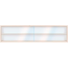 Alsino V-115.2A HO & N Display Cabinet H0 115 cm 2 Compartments with Grooves