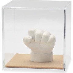 Lucky Hands Acrylic Glass Cube with/without Felt Base, Various Sizes, Without Individual Labelling (20 x 20 x 20 cm, Natural)