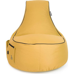 Bubibag 2-in-1 Beanbag Chair with Filling, Size L - XXL - Can be Used as a Teardrop-Shaped Seat or Floor Cushion - Chair / Armchair / Beanbag Chair