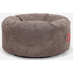 Lounge Pug , Pouf Stool Pom-Pom Chocolate