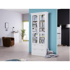 Möbelando Landsted I Display Cabinet Bookcase White