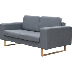 Yongdu 2-Seater Sofa, Sofa Bed, Sofa Bed, Couch with Sleep Function, Sofa Bed, Sofas & Couches, Sofa Bed, Fabric Light Grey