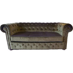 Jvmoebel Chesterfield Velvet Textile Sofa Couch Designer Set Upholstery Sofas