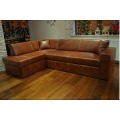 Quattro Meble 'Antalya I 245 x 164 cm + 2 x Real Leather Corner Sofa Leather Sofa with Bed Function and Bed Box Real Leather Corner Sofa