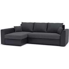 Sofini Paul Corner Sofa with Sleep Function, Best Corner Sofa, Corner Couch with Bed Base