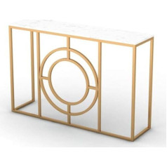 Eeshha Konsolentisch Konsolentisch, Wohnzimmerleiste im chinesischen Stil für Tisch, Ausstellungshalle, Marmorwand, Verandatisch, Hotel, Inneneingang, Beistelltisch, 31 × 11 × 29 Zoll (Farbe: Weiß)