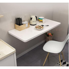 SLEEVE Klapptisch, Küchen-Frühstücksbartisch, Weiß | Computerarbeitsplätze für Home-Office-Arbeit | Wandklapptisch | Klappbarer Schreibtisch