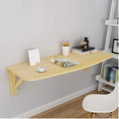 wandklapptisch klapptisch Wand wandtisch klappbar, Wandtisch aus massivem Kiefernholz, schwebender Küchen-Esstisch, multifunktionaler klappbarer Computertisch, Tisch, Arc-Design-Werkbank, mi