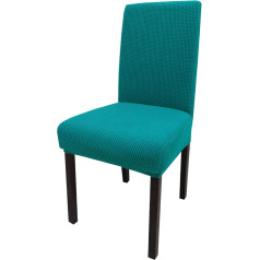 ‎Leeyunbee Leeyunbee Universal Stretch Chair Covers, Set of 4, Removable, Washable, Jacquard Spandex Chair Cover, Elastic Modern Protector Chair Covers for Dining Room, Wedding, Parties, Banquet Decoration (Dark