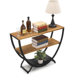 Generic Console Table Console Table 3 Tier Console Sofa Side Table Bookcase Accent Tables for Entryway Storage Shelf Living Room Entrance Table