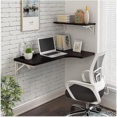 Sleeve Folding Table, Wall Mounted Drop Leaf Table, Wall Mounted Desk, Folding Desk, Wooden Folding Desk, Wall Mounted Desk for Small Space, for Home, Office, Laundry