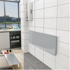 Ilyisfmty Wandmontierter Tisch, Klapptisch, Klapptisch, Klapptisch, Hängende Werkbank, platzsparend, stabiler Holztisch (80 x 50 cm)