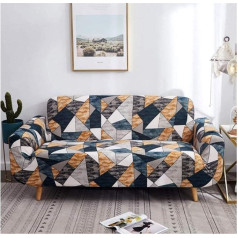 HANTAODG Sofa Throws Sofa Cover Polygon Pattern Sofa Cover 3 Seater Stretch Spandex Couch Cover Armchair Cover Elastic Non-Slip Fabric Jacquard Stretch Sofa Cover Slipcover for Sofa Holder