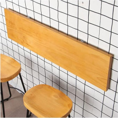 Baiwang Wandmontierter Tisch, 45 cm breit, dick, Massivholz-Tischplatte, wasserdicht, Arbeits-Schreibtisch, Anti-Kollisions-File, klappbarer