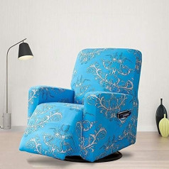 Chair Covers Sofa Cover Armchair Protector for TV Chair 1 Seater Grey Stretch Cover for Relaxing Chair Elastic Armchair Covers Recliner Jacquard Sofa Cover Protective Cover with Pockets (Colour: O)